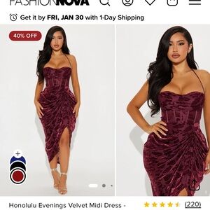 Women’s Fashion Nova Honolulu nights dress, 1X